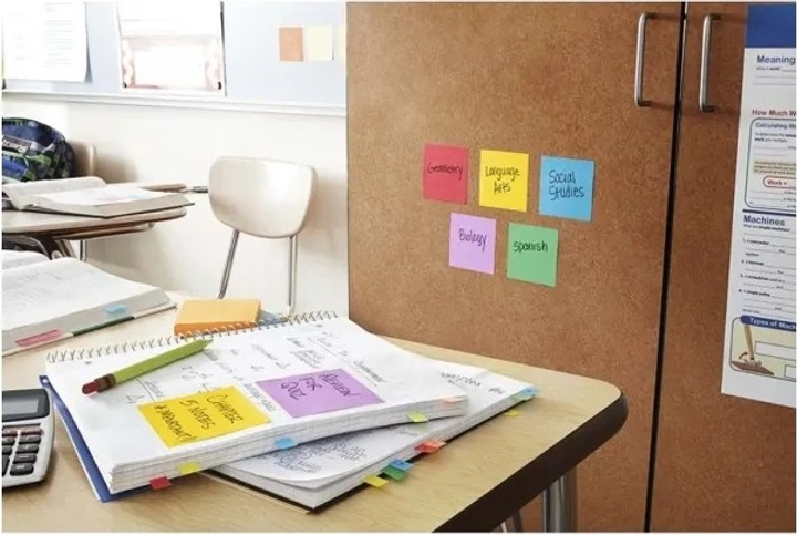 Набір паперу для нотаток 3M Post-It самоклейкий 76 x 76 мм 6 x 90 шт (4054596924437) - зображення 3