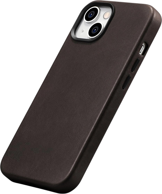 Панель iCarer Oil Wax Premium Leather Magsafe Back Case для Apple iPhone 14 Camel Tan (WMI14220701-BN) - зображення 7