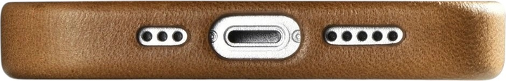 Etui iCarer Oil Wax Premium Leather Magsafe Back Case do Apple iPhone 14 Brown (WMI14220701-TN) - obraz 14