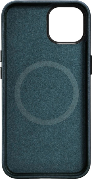 Панель iCarer Oil Wax Premium Leather Magsafe Back Case для Apple iPhone 14 Dark Blue (WMI14220701-BU) - зображення 3