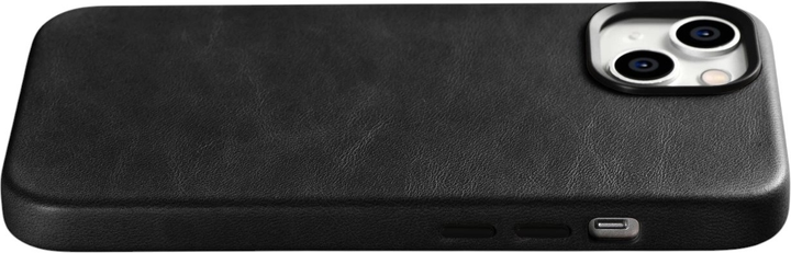 Etui iCarer Oil Wax Premium Leather Magsafe Back Case do Apple iPhone 14 Black (WMI14220701-BK) - obraz 11