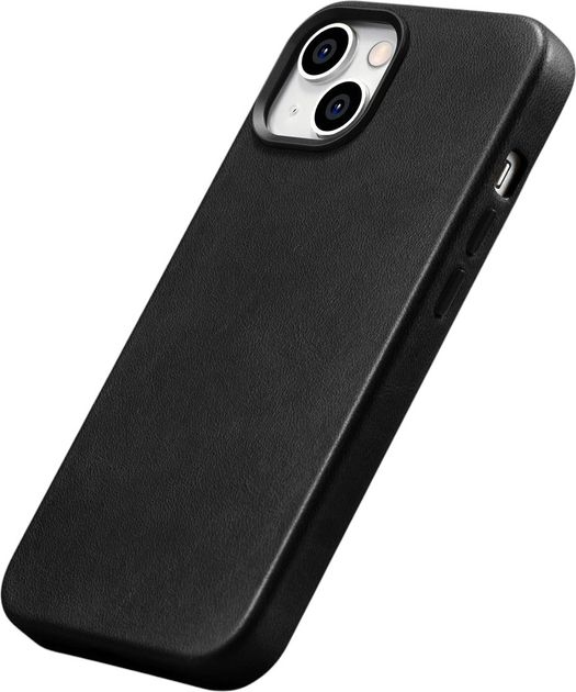 Etui iCarer Oil Wax Premium Leather Magsafe Back Case do Apple iPhone 14 Plus Black (WMI14220703-BK) - obraz 7