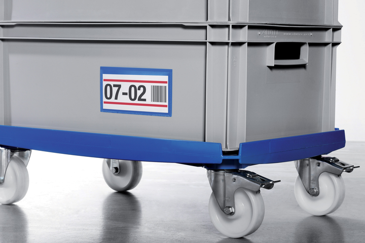 Набір тримачів для цінників Durable 100 x 38 мм синій 50 шт (ZES4005546981659) - зображення 2