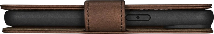 Etui z klapką iCarer Oil Wax Premium Leather 2in1 Wallet Case z RFID do Apple iPhone 14 Pro Max Brown (WMI14220724-BN) - obraz 5