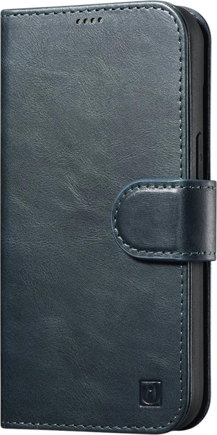 Чохол-книжка iCarer Oil Wax Premium Leather 2in1 Wallet Case з RFID для Apple iPhone 14 Pro Navy Blue (WMI14220722-BU) - зображення 1