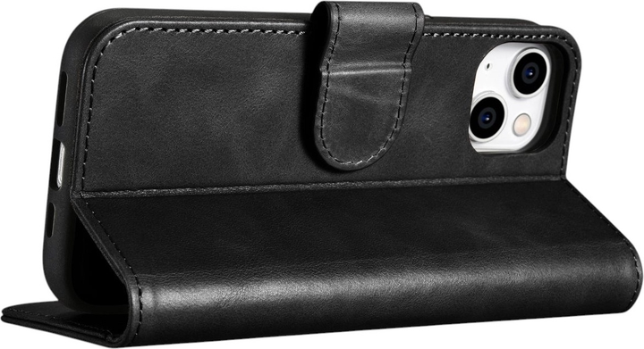Чохол-книжка iCarer Oil Wax Premium Leather 2in1 Wallet Case з RFID для Apple iPhone 14 Black (WMI14220721-BK) - зображення 10