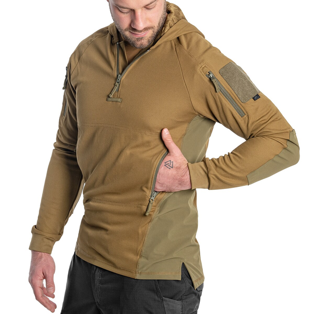 Кофта Helikon Range Hoodie TopCool, Coyote / Adaptive Green, 2XL - изображение 2