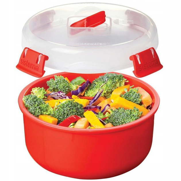 Pojemnik Sistema Steamer czerwony 915 ml (9414202011138) - obraz 7