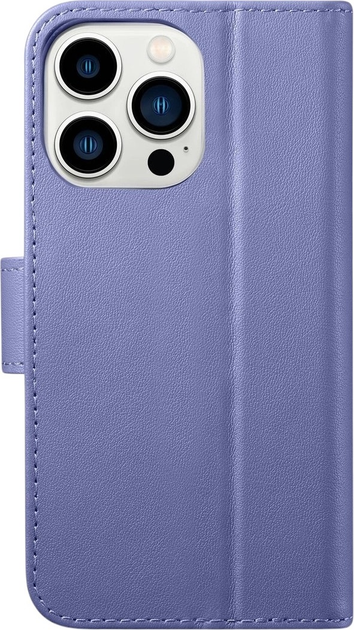 Чохол-книжка iCarer Real Cowhide Premium Leather 2in1 Wallet Case з RFID для Apple iPhone 14 Pro Light Purple (WMI14220726-LP) - зображення 2