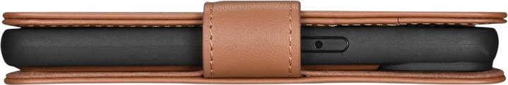 Etui z klapką iCarer Real Cowhide Premium Leather 2in1 Wallet Case z RFID do Apple iPhone 14 Brown (WMI14220725-BN) - obraz 5