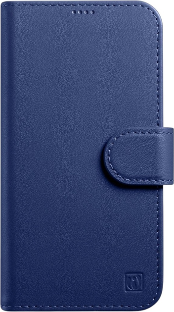 Чохол-книжка iCarer Real Cowhide Premium Leather 2in1 Wallet Case з RFID для Apple iPhone 14 Blue (WMI14220725-BU) - зображення 1
