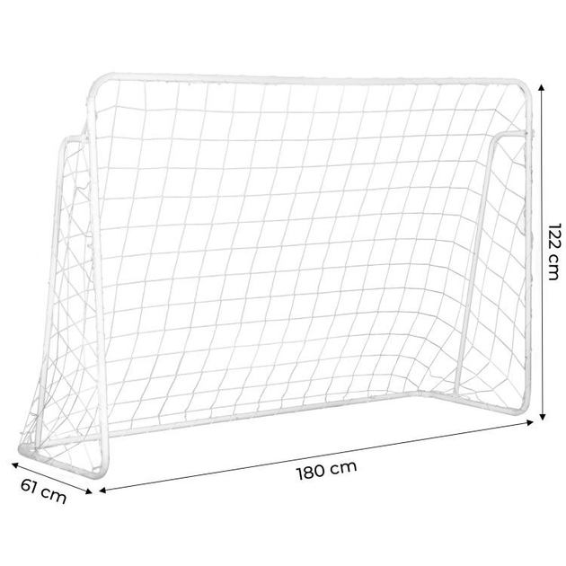 Bramka pilkarska z siatka do pilki noznej 180x122 cm MultiGarden (5903769975921) - obraz 2