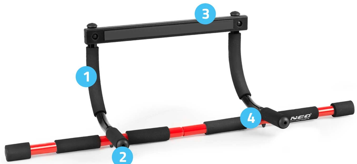 Drążek na futrynę Neo Sport NS-313 93 cm (5903890605995) - obraz 5