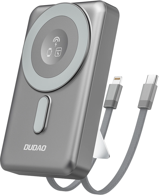 Powerbank Dudao K29 10000 mAh 20W Grey (6977196680245) - obraz 1