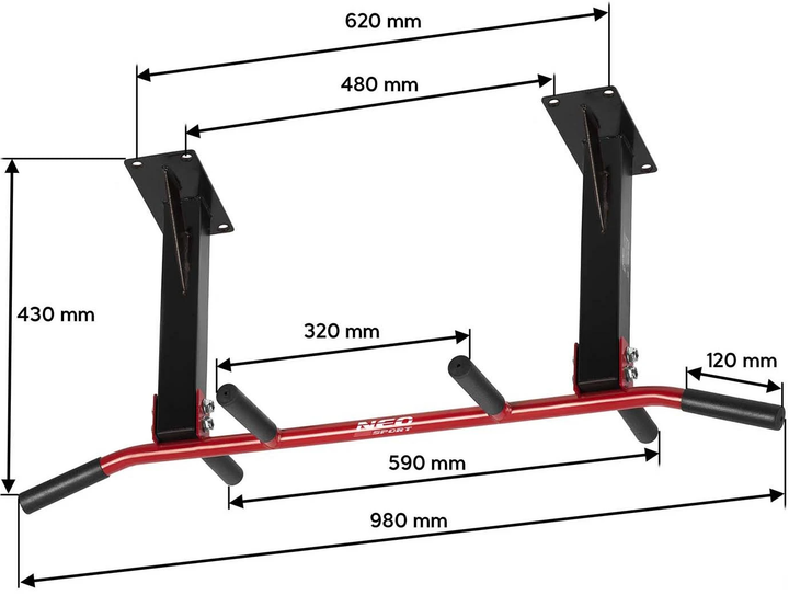 Drążek sufitowy Neo Sport NS-317 (5903890606039) - obraz 8