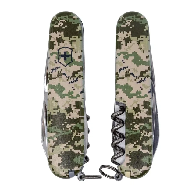 Складной нож Victorinox Climber Army Пиксель для активного отдыха и туризма многофункциональный с камуфляжным - изображение 3