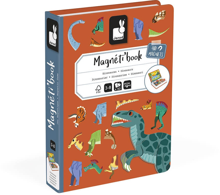 Магнітна книга Janod Динозаври (J02590) - зображення 6