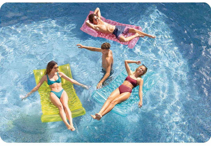 Надувний матрац для плавання Intex 173 x 89 см 58725 Pink (5903890627393) - зображення 4