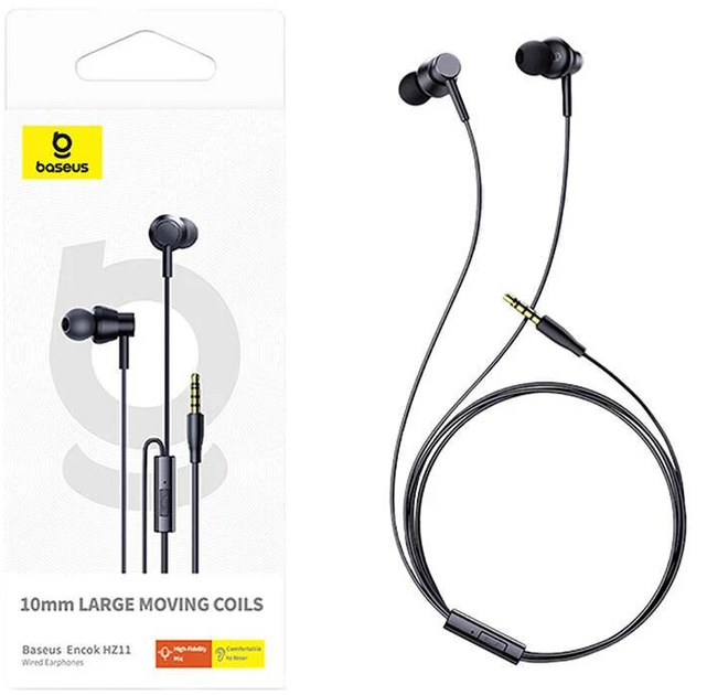 Навушники Baseus Encok HZ11 3.5 мм Black (A00164200113-Z1) - зображення 5