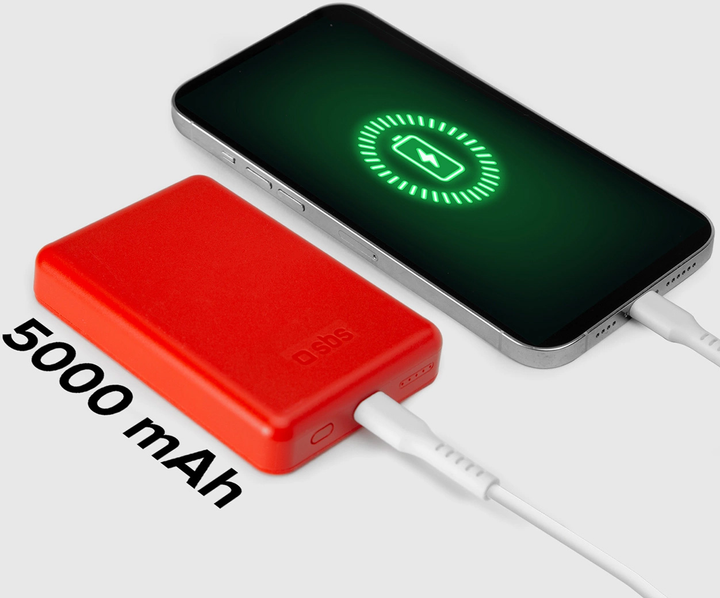 УМБ SBS 5000 mAh 10W Red (8018417464812) - зображення 5