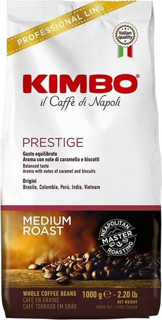 Kawa ziarnista Kimbo Prestige 1 kg (8002200140045) - obraz 1