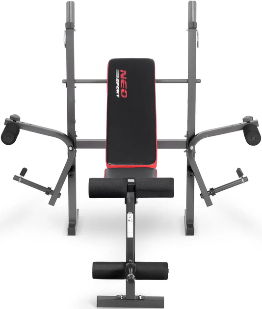 Ławka do ćwiczeń Neo Sport NS-201 pod sztangę (5902854513420) - obraz 4