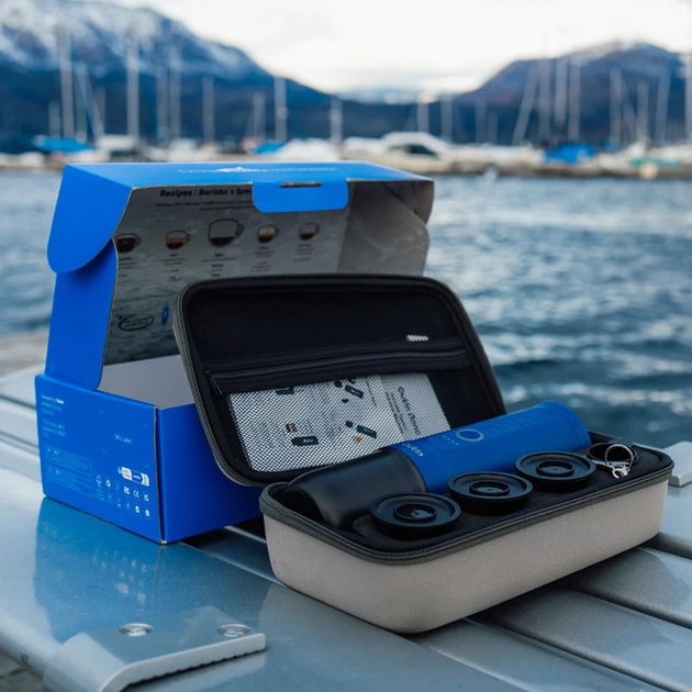 Портативна кавомашина Outin Nano Espresso Maker + аксесуари Ocean Blue (1240000018745) - зображення 7