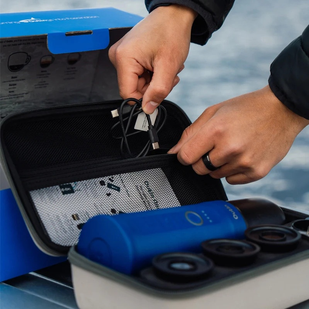 Портативна кавомашина Outin Nano Espresso Maker + аксесуари Ocean Blue (1240000018745) - зображення 8