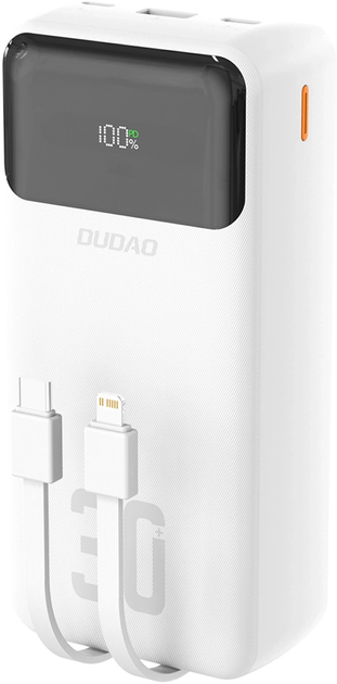 Powerbank Dudao K15Max 30000 mAh 22.5W White (6976625333776) - obraz 1