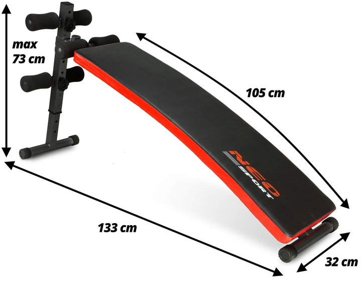 Łamana do ćwiczeń Neo Sport NS-09 skośna (5902041311600) - obraz 8