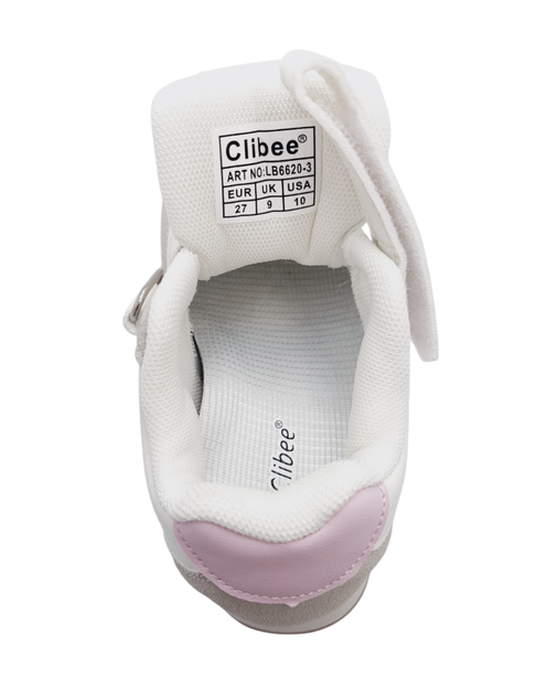 Кроссовки для девочек Clibee LB66206/30 Молочный 30 - изображение 4
