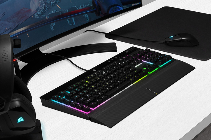 Klawiatura przewodowa Corsair K55 RGB PRO XT USB Black (4166778) - obraz 18