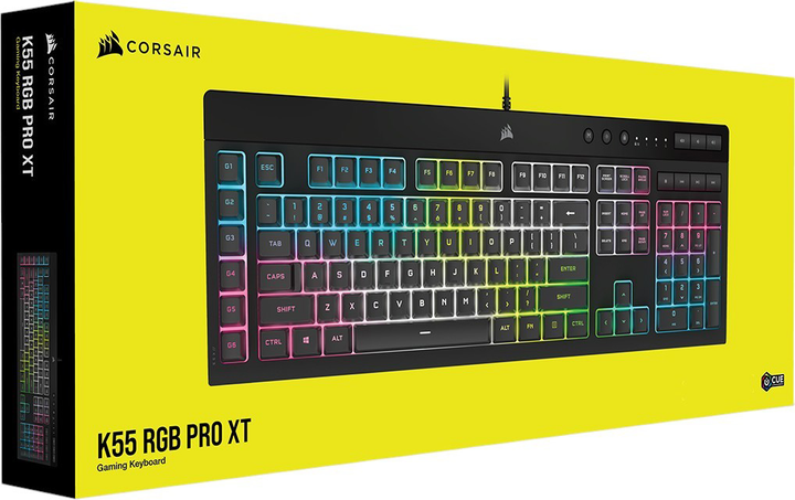 Klawiatura przewodowa Corsair K55 RGB PRO XT USB Black (4166778) - obraz 20