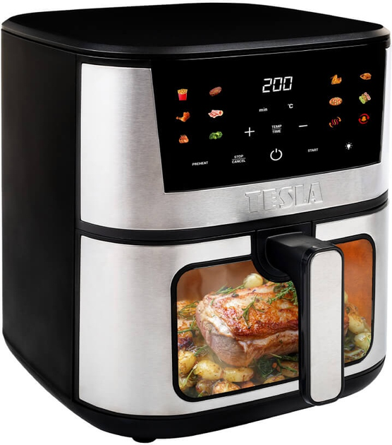 Frytkownica Tesla AirCook Q60 XXL Pro (AIRCKQ60XXLPROBLK) - obraz 3