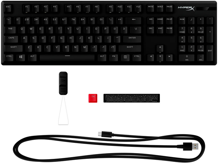 Klawiatura przewodowa HyperX Alloy Origins PBT HX Aqua USB Black (47106061) - obraz 6