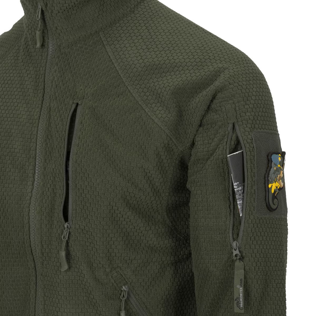 Флісова кофта Helikon Alpha Tactical, Olive Green, 2XL - зображення 4