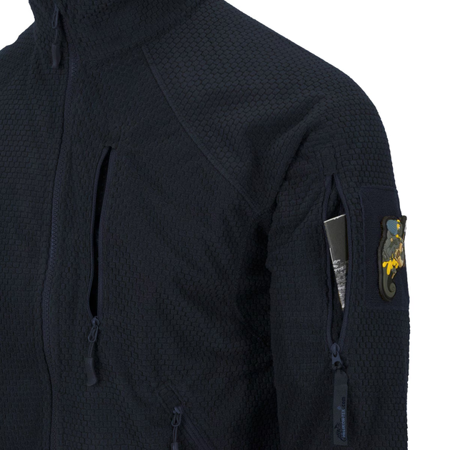 Флисовая кофта Helikon Alpha Tactical, Navy Blue, XS - изображение 4