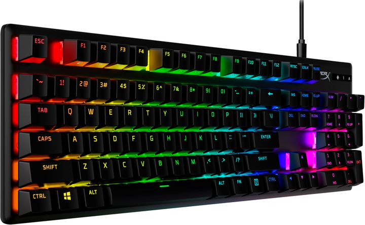 Klawiatura przewodowa HyperX Alloy Origins PBT HX Red USB Black (47106050) - obraz 2