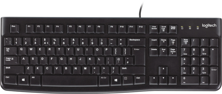 Klawiatura przewodowa Logitech K120 for Business USB EN/LT Black (1828479) - obraz 1