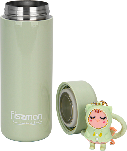 Термос Fissman Vacuum Flask 380 мл Зелёный (9860_F) - изображение 2