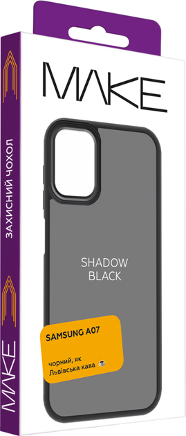 Чехол для смартфона MAKE Shadow для Samsung Galaxy A07 Black (MCSD-SA07BK) - изображение 3