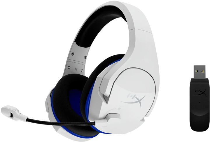 Навушники HyperX Cloud Stinger Core Wireless PS4/PS5 White-Blue (4P5J1AA) - зображення 7