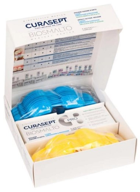 Zestaw Curasept Biosmalto Pro Mousse 150 ml + nakładki w dwóch rozmiarach 20 szt (8056746072384) - obraz 3