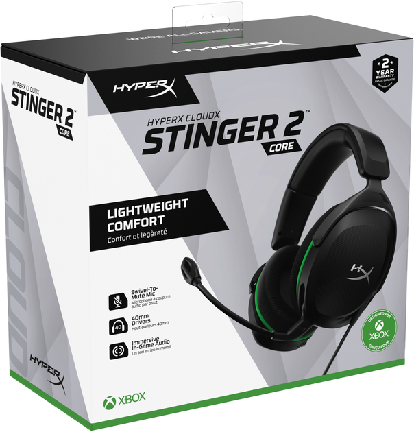 Навушники HyperX Cloud Stinger 2 Core Xbox Black (47242395) - зображення 8
