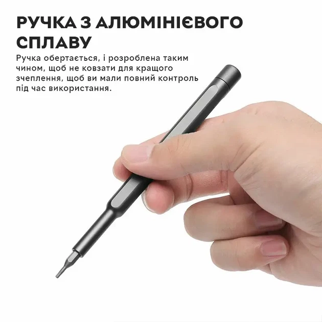 Отвертка Xiaomi MiJia Mi Precision Screwdriver Kit 24 в 1 прецизионной отвертке - Фото 7 Отвертка Xiaomi MiJia Mi Precision Screwdriver Kit 24 в 1 прецизионной отвертке - изображение 7
