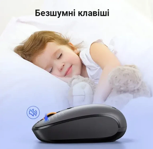 Мышь Baseus F01B TRI-mode Wireless Grey (B01055503833-00) - изображение 7