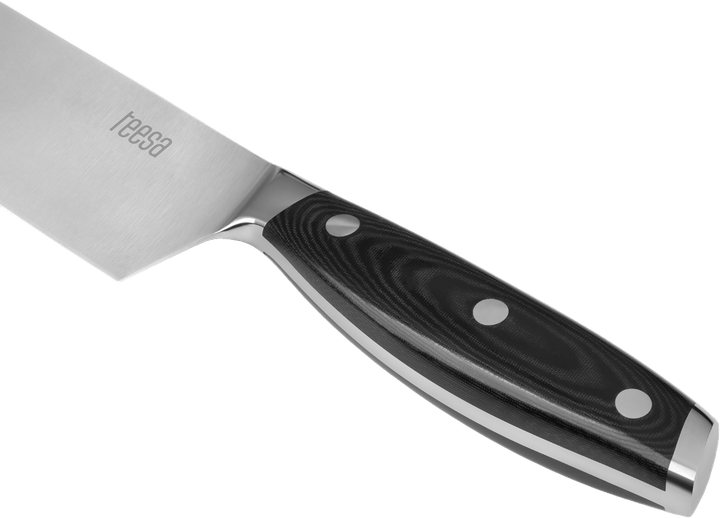 Nóż szefa kuchni Teesa ze stali nierdzewnej 33 cm (5901890067881) - obraz 3