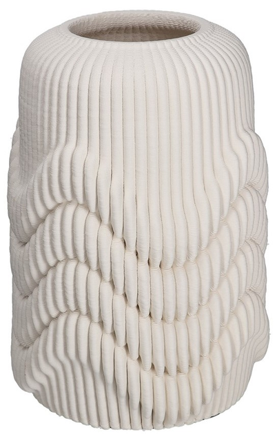 Wazon Rituali Domestici Lino porcelanowa biały 29.5 × 20 cm (U30122091U00) - obraz 1