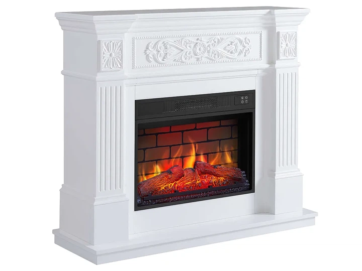Каминокомплект ArtiFlame Toscana AF23BS белый с эффектом живого огня со звуком и обогревом - изображение 2