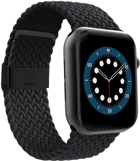 Ремінець Puro Loop Nylon Strap для Apple Watch 42/44/45/49 mm Black (8033830305047) - зображення 1